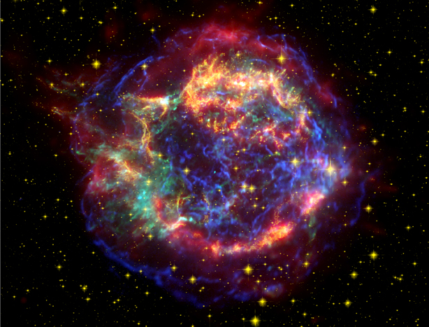 Supernova remnant in Cassiopeia