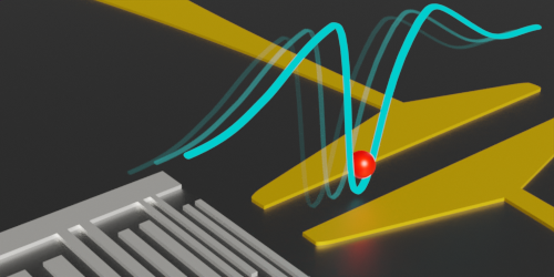 El pulso de sonido impulsa una corriente de un solo electrón.