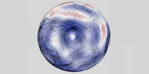 How Earth’s Magnetic Field Influences Flows in the Planet’s Core