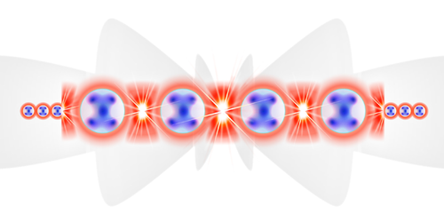 Long-Range Resonances Slow Light in a Photonic Material