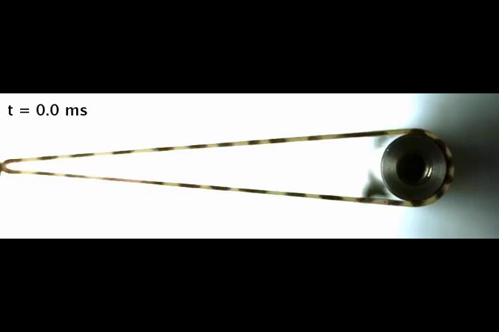 High-speed video reveals physics tricks for shooting a rubber band