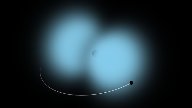 Signatures of Gravitational Atoms from Black Hollow Mergers